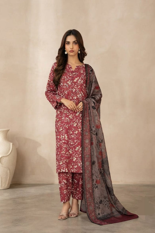 Tawakal Dilshan Linen Stitched Printed 3pc