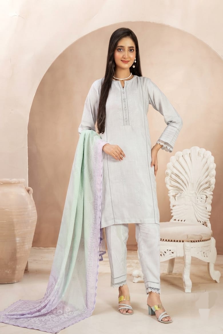 Tawakal Noori Stitched Viscose Jacquard 3pc