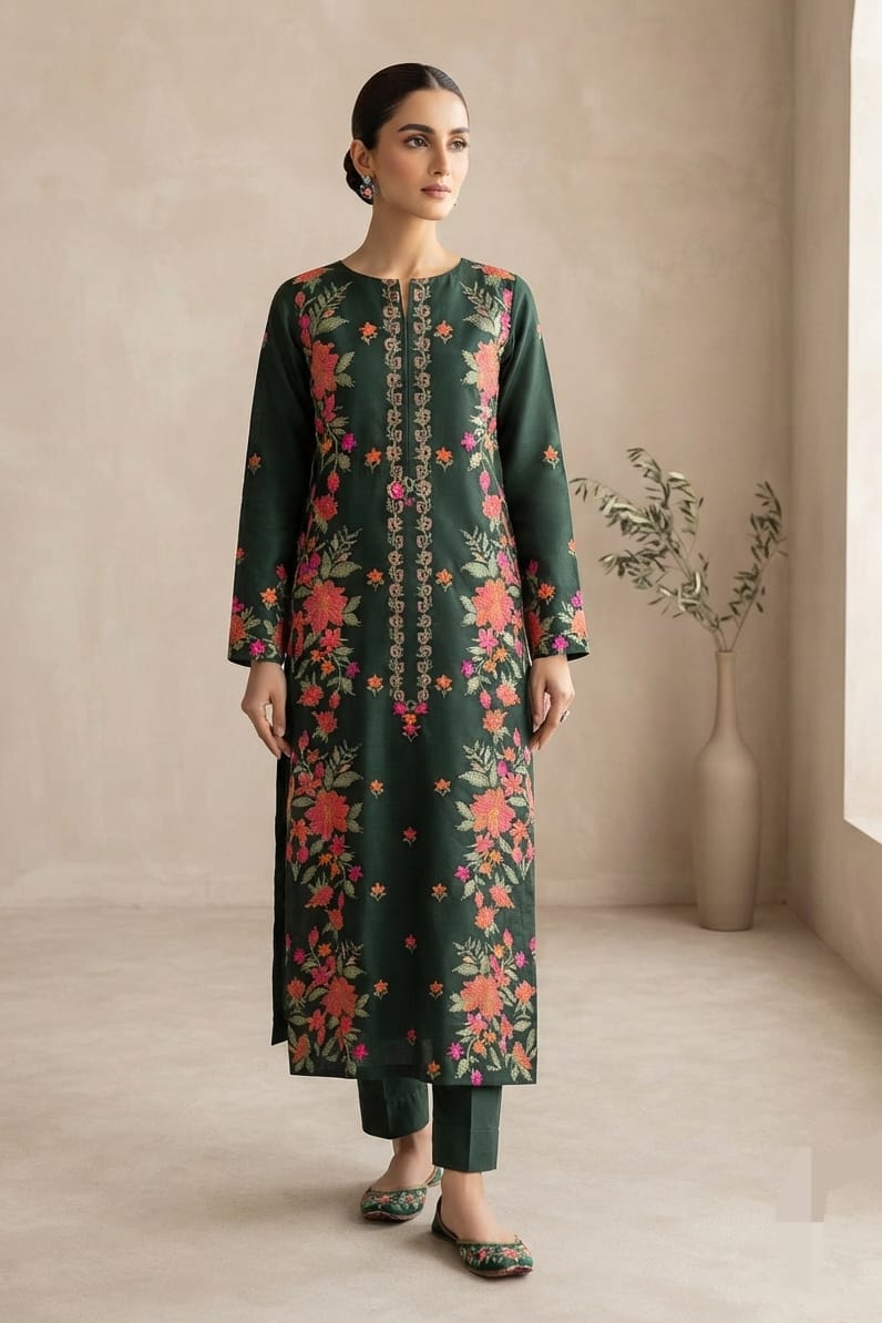 Bareeze Embroidered Karandi Unstitched ST 2pc
