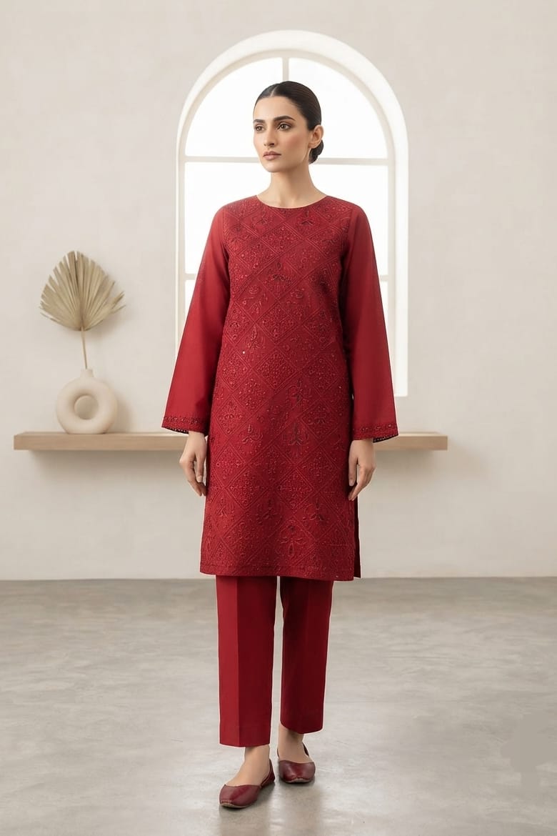 Bareeze Embroidered Karandi Unstitched ST 2pc