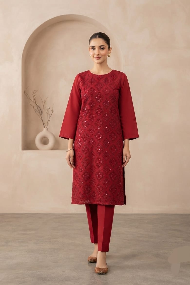 Bareeze Embroidered Karandi Unstitched ST 2pc