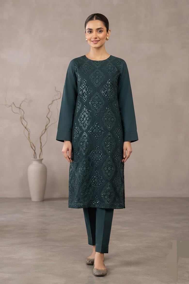 Bareeze Embroidered Karandi Unstitched ST 2pc