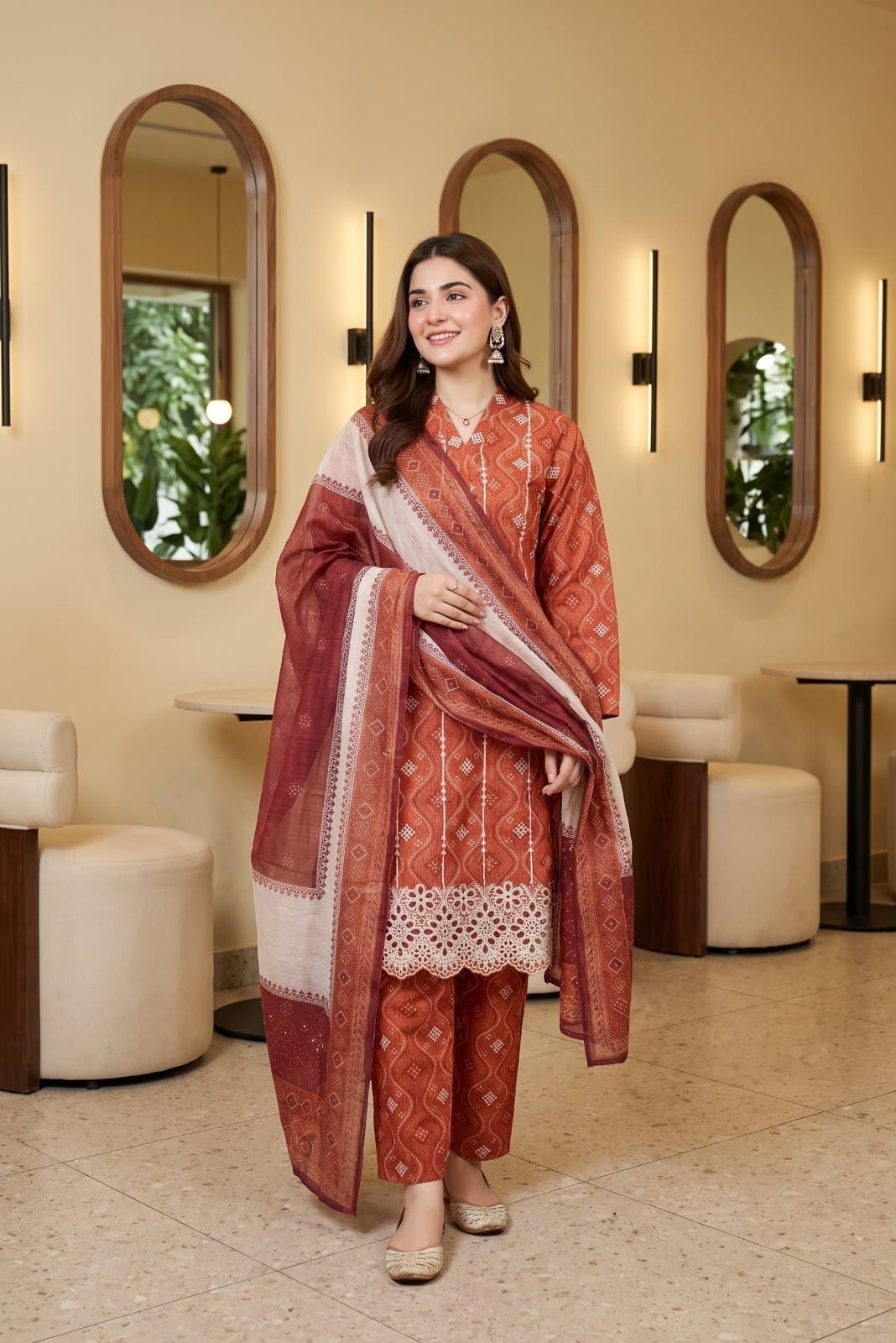 Tawakal Zaina Unstitched Embroidered Cotton 3pc