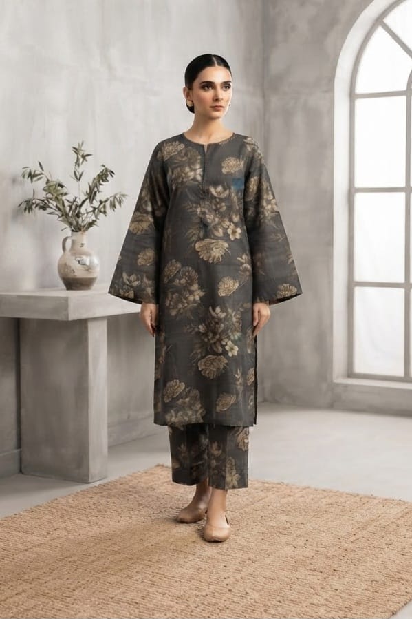 Tawakkal Stitched Printed Khaddar ST 2pc