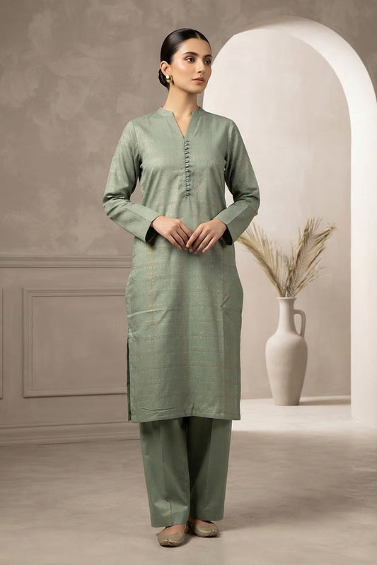 Tawakkal Stitched Wool Self Jacquard ST 2pc