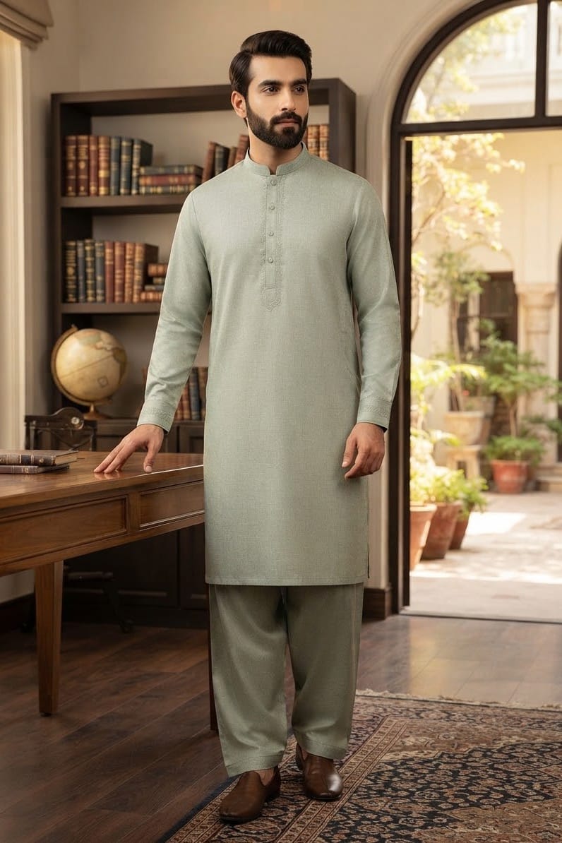Stenciller Men's Unstitched Crystal Wool