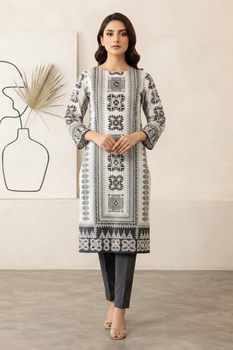 Mix Brand Unstitched Printed Khaddar ST 2pc