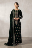 Premium Unstitched Embroidered Velvet 3pc
