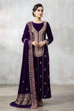 Premium Unstitched Embroidered Velvet 3pc