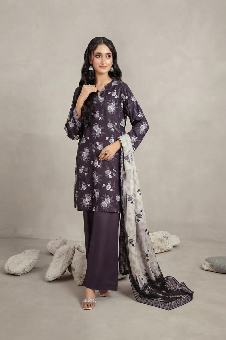 Tawakal Nazama Staple Stitched Printed 3pc
