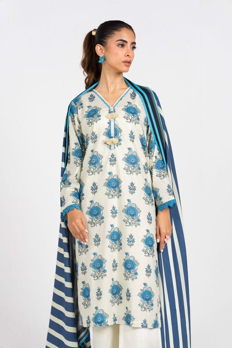 Al Karam Stitched Printed Lawn ST 2pc