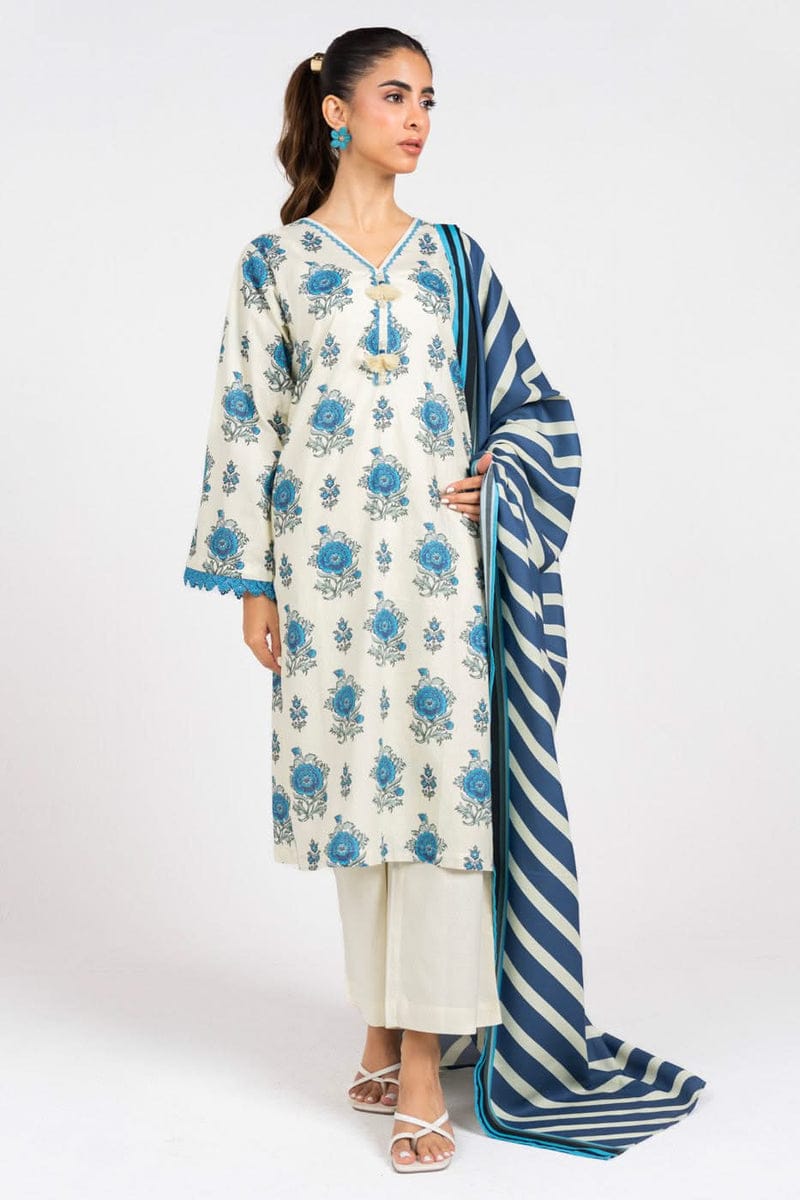 Al Karam Stitched Printed Lawn ST 2pc