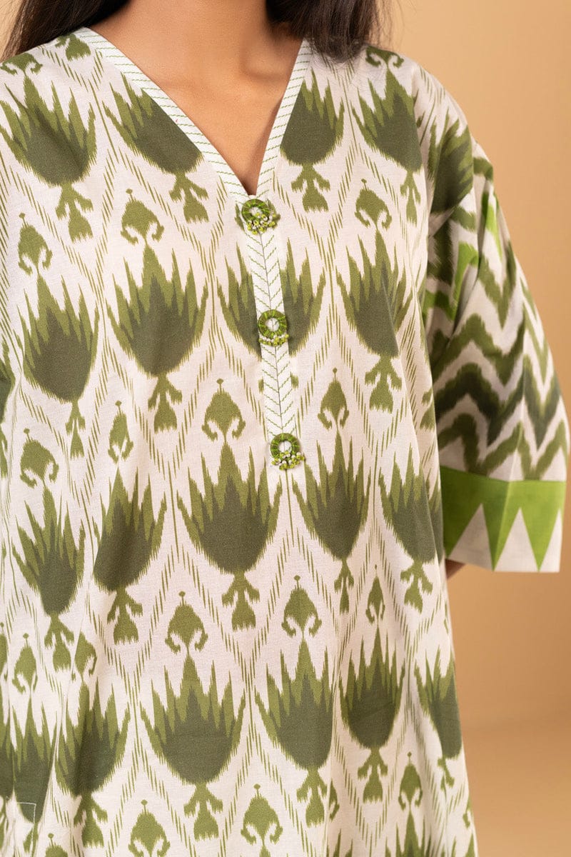 Al Karam Stitched Printed Lawn ST 2pc