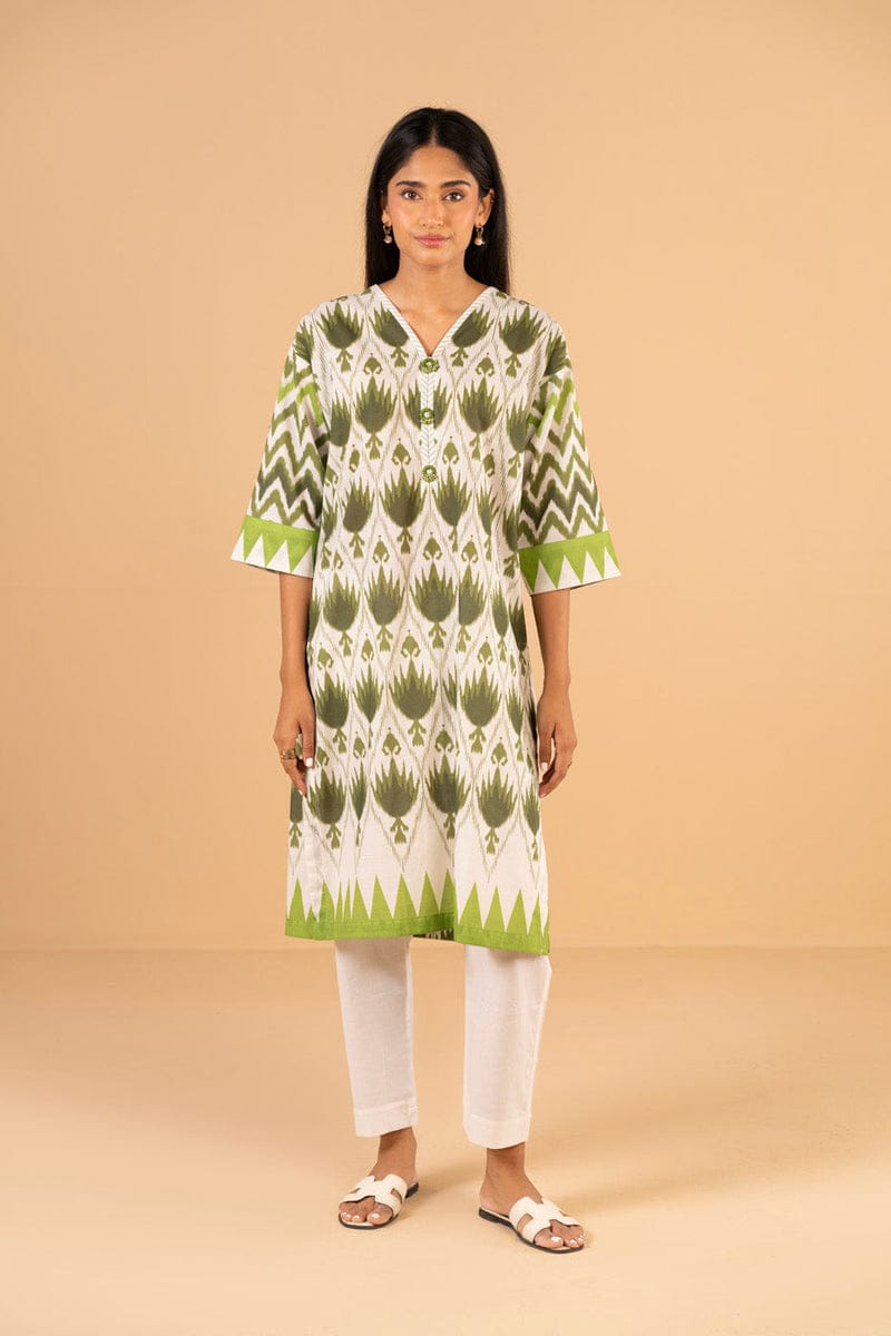 Al Karam Stitched Printed Lawn ST 2pc