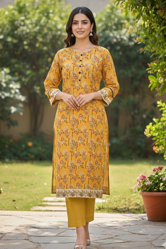 Almeera Stitched Printed Lawn ST 2pc
