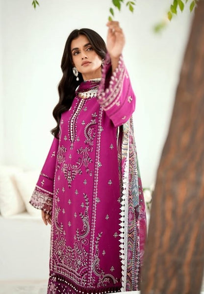 Bin Ilyas Riwaayat Luxury Embroidered Lawn Collection 3pc - Branded Cut Pieces