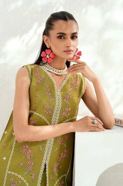 Bin Ilyas Riwaayat Luxury Embroidered Lawn Collection 3pc - Branded Cut Pieces