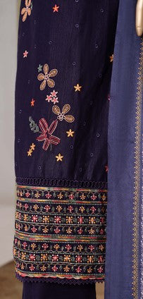 Bin Saeed Stitched Embroidered Khaddar 3pc