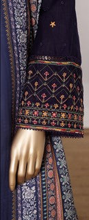 Bin Saeed Stitched Embroidered Khaddar 3pc