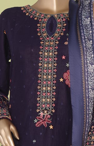 Bin Saeed Stitched Embroidered Khaddar 3pc