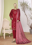 Bin Saeed Stitched Embroidered Khaddar 3pc