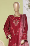 Bin Saeed Stitched Embroidered Khaddar 3pc