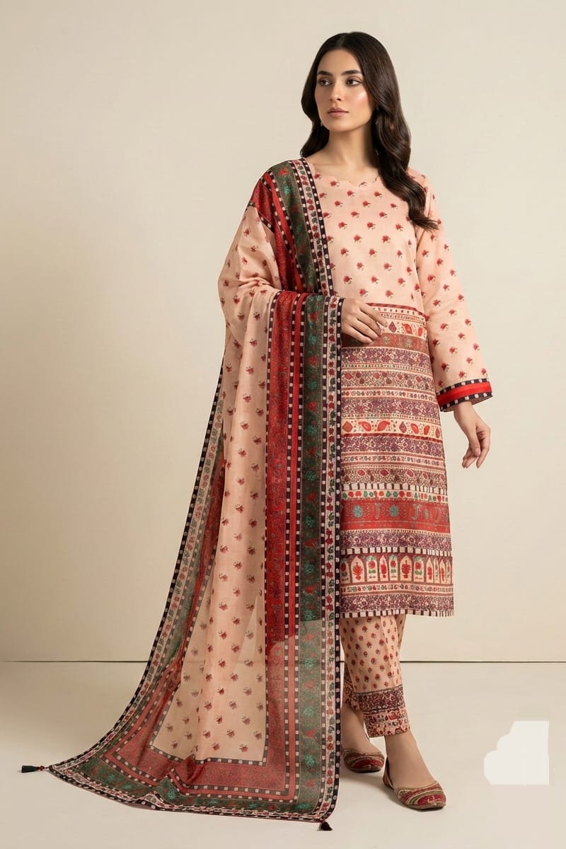 Charizma Stitched Printed Lawn 3pc