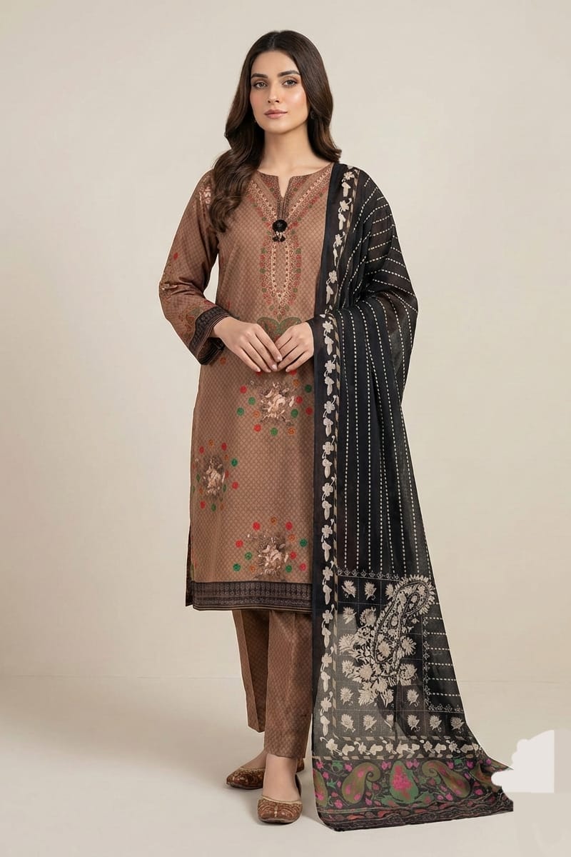 Charizma Stitched Printed Lawn 3pc
