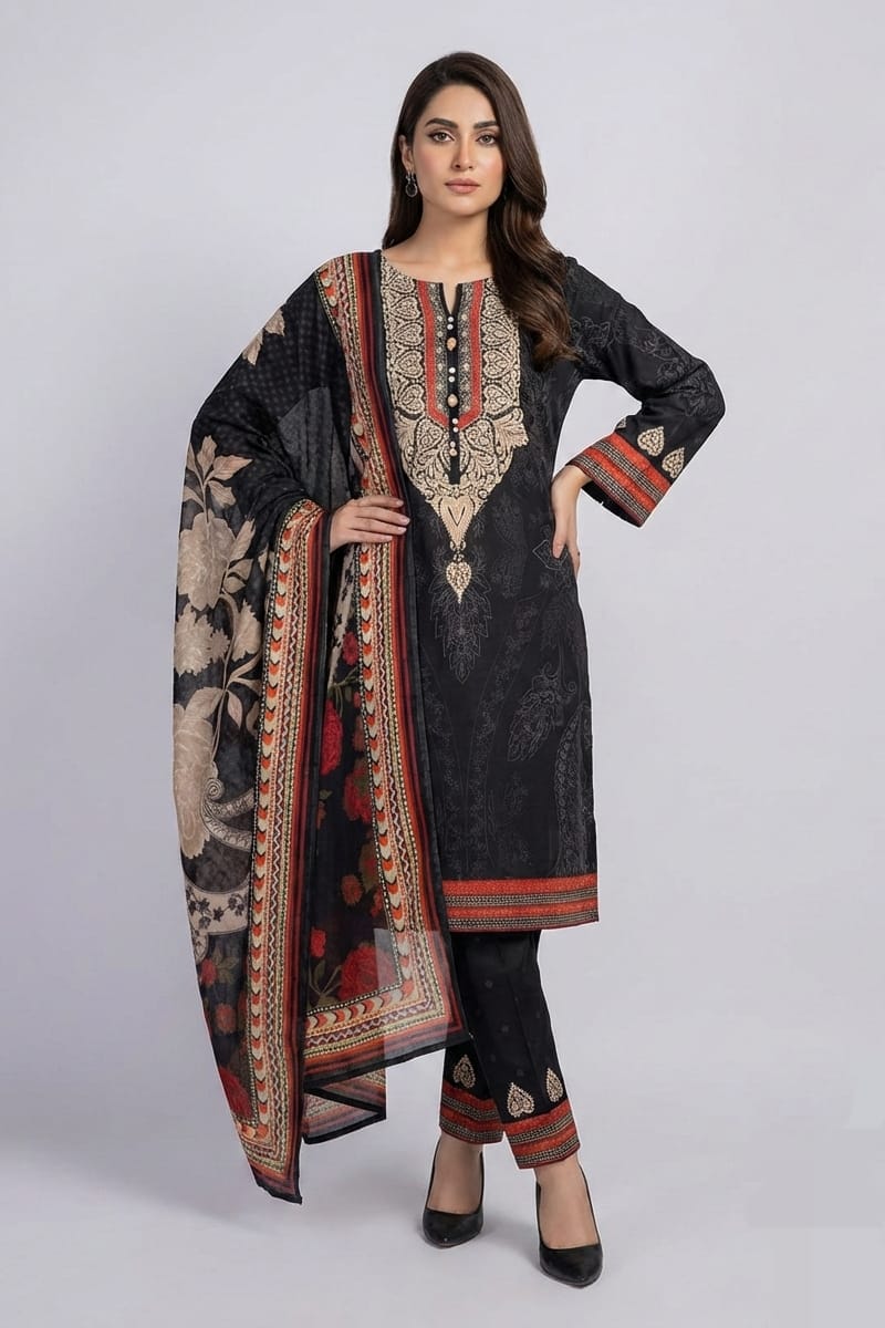 Charizma Stitched Printed Lawn 3pc