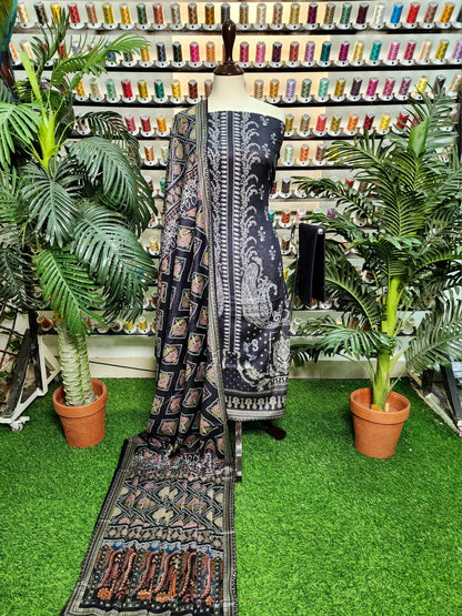 Wirsa By Zainab Digital Printed Lawn 3pc - Branded Cut Pieces