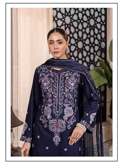 Rajis Luxur Collection Lawn Collection 3pc - Branded Cut Pieces