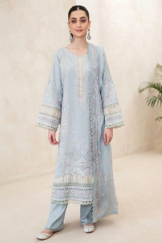 Johra Groove Unstitched Embroidered Resham Karandi 3pc