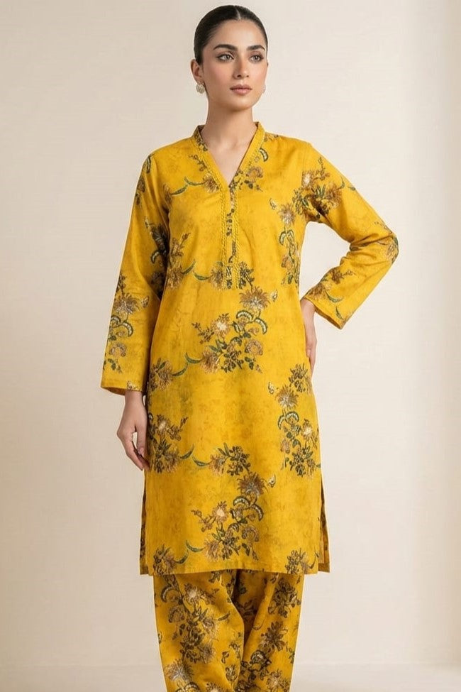 Khaadi Stitched Printed Lawn Allover ST 2pc