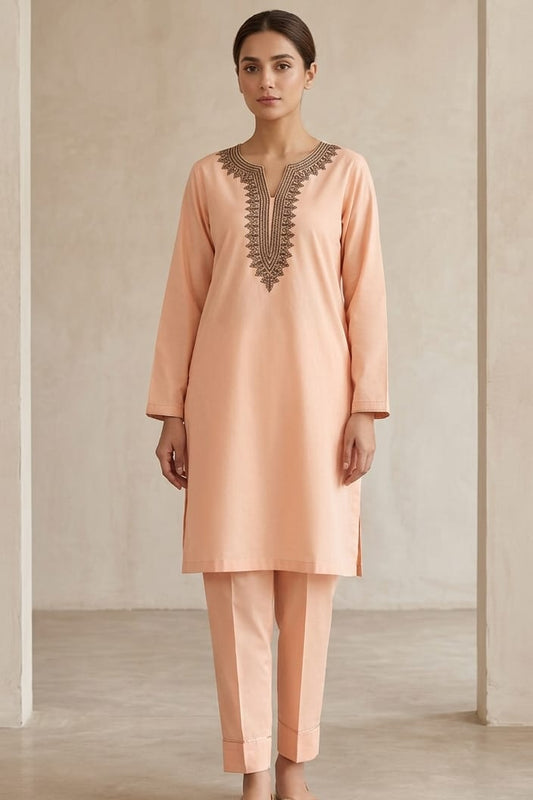 La Reine Stitched Embroidered 2Pc