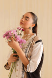 Mahnur Stitched Plain Embroidered Lawn ST 2pc