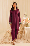 Mahnur Stitched Plain Embroidered Lawn ST 2pc