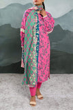 Mizaj Stitched Printed Khaddar 3pc