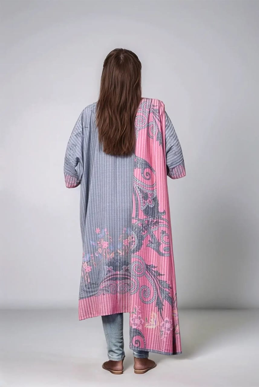 Mizaj Stitched Printed Linen SD 2pc