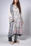 Mizaj Stitched Printed Linen Wool SD 2pc
