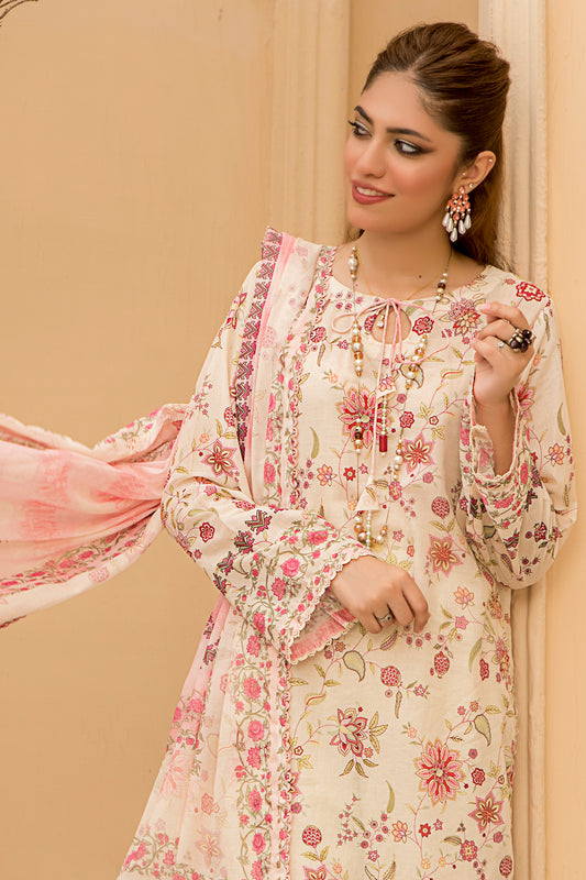 Safa Iman Printed Lawn Unstitched 3pc