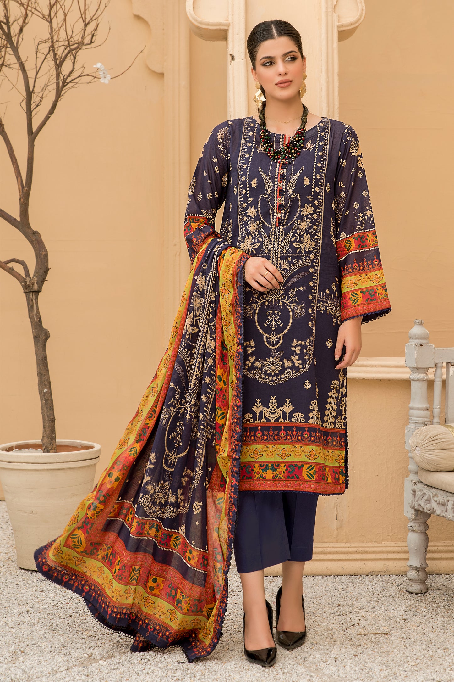 Safa Iman Printed Lawn Unstitched 3pc