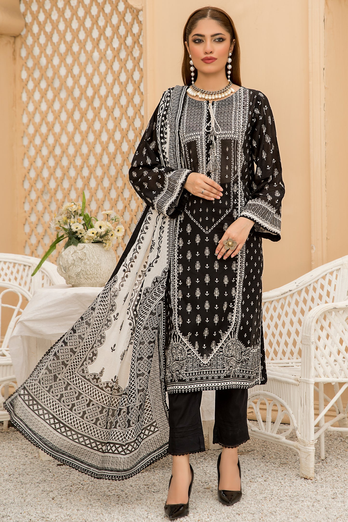 Safa Iman Printed Lawn Unstitched 3pc