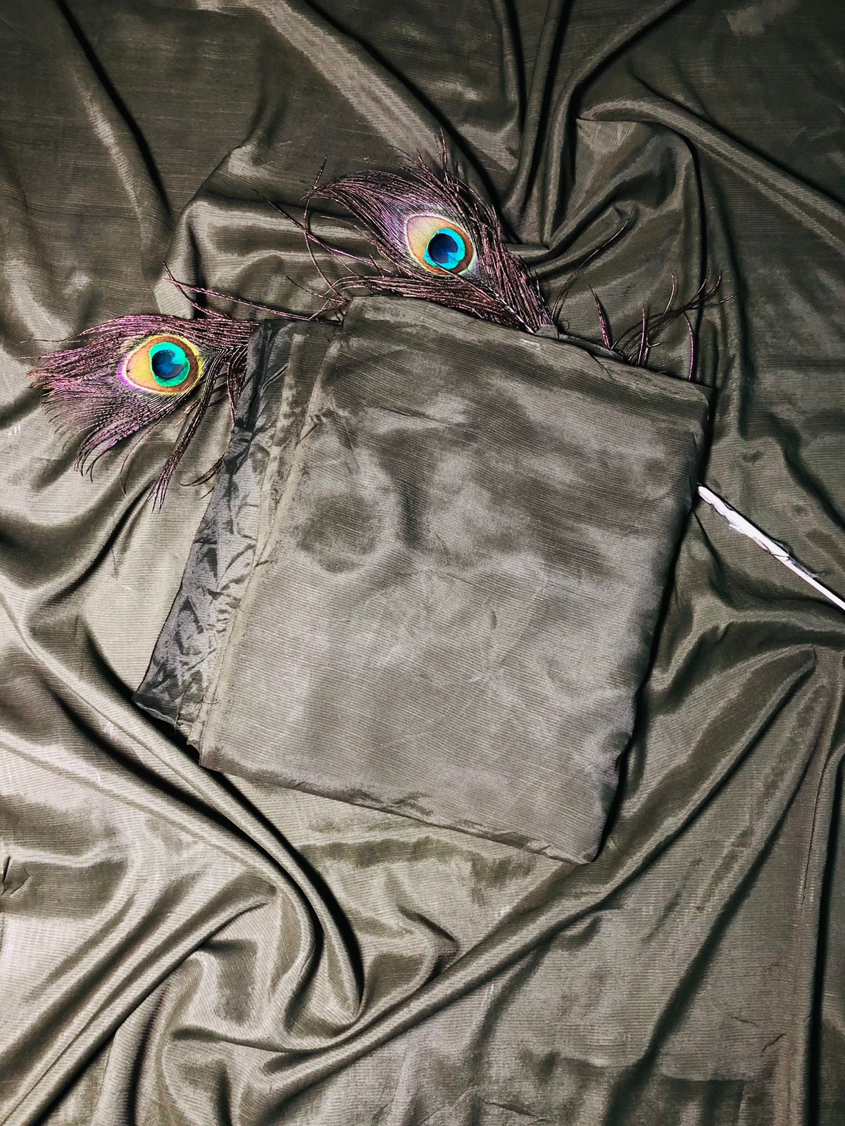 Silk plain allover-23-190