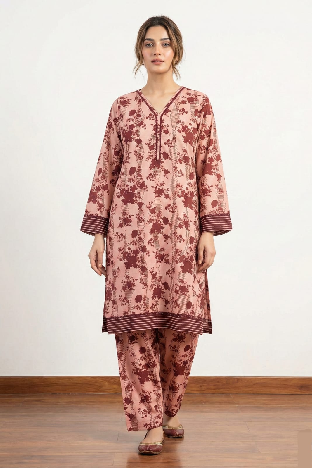 Almeera Stitched Printed Lawn ST 2pc