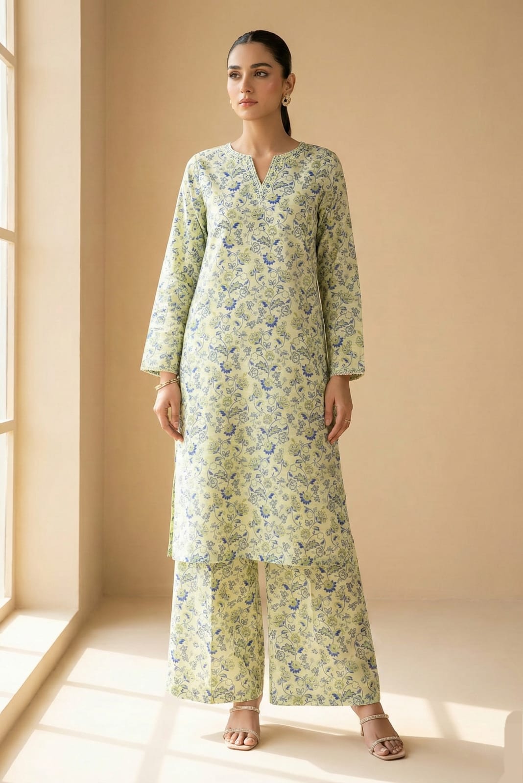 Almeera Stitched Printed Lawn ST 2pc