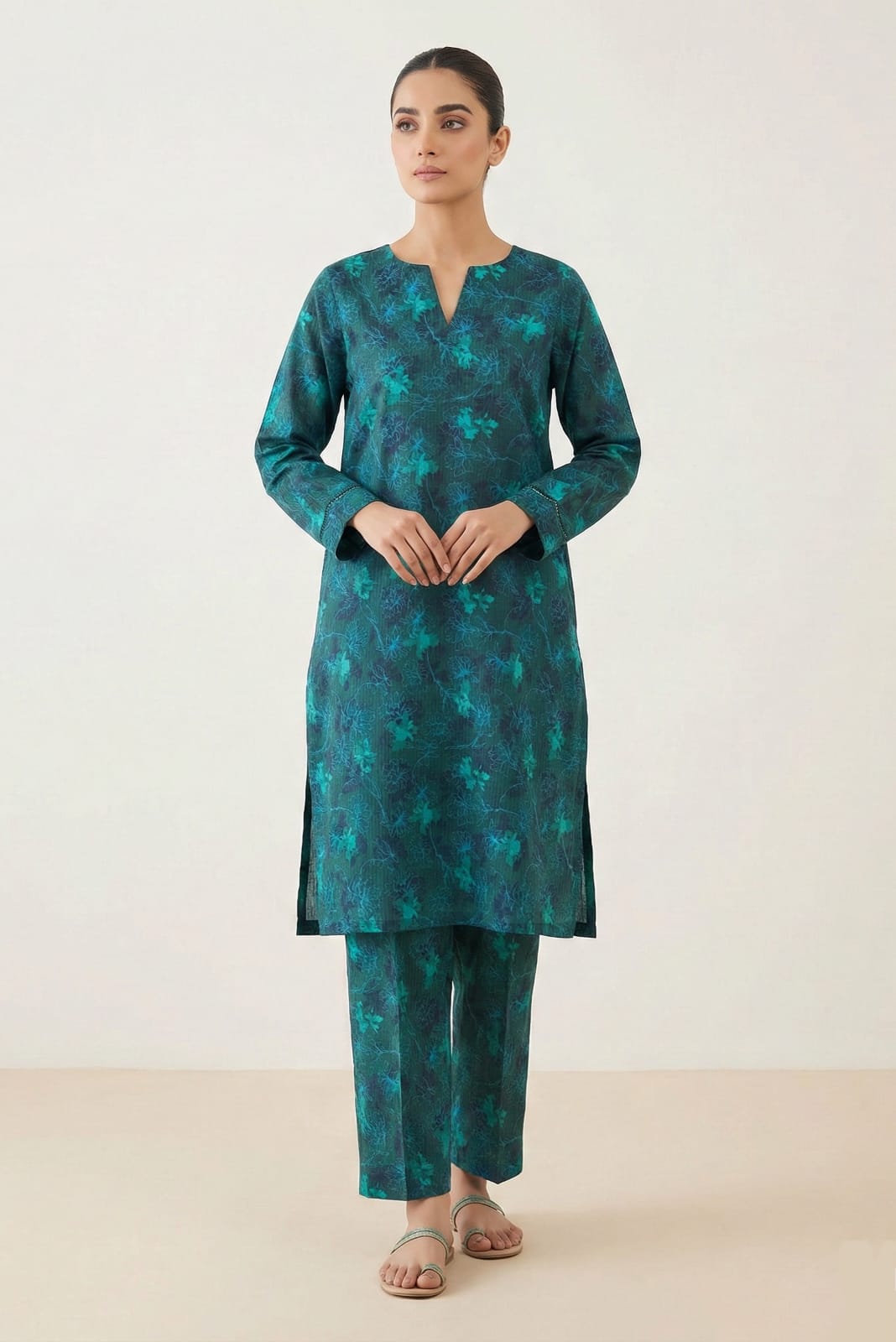 Almeera Stitched Printed Lawn ST 2pc