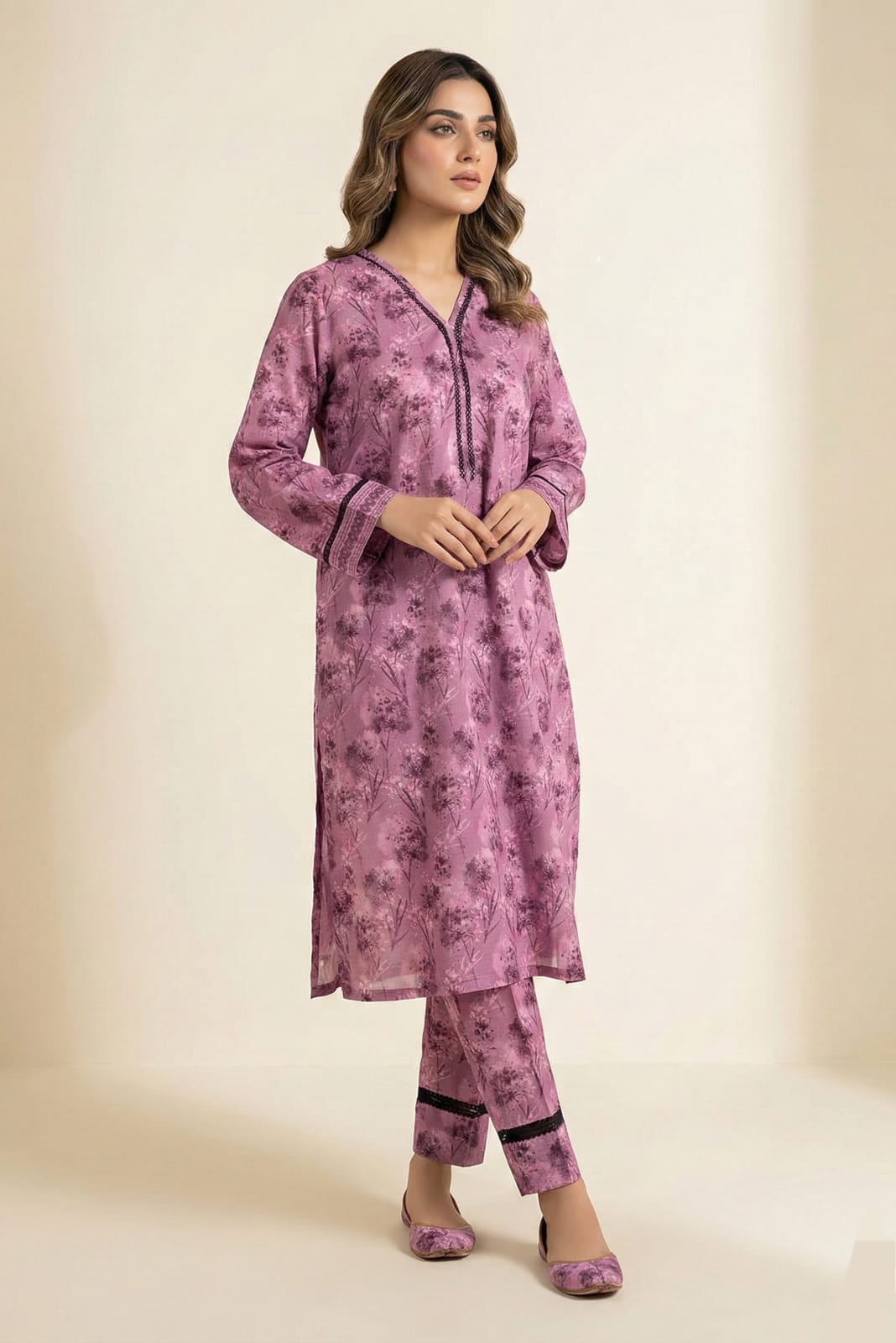 Almeera Stitched Printed Lawn ST 2pc