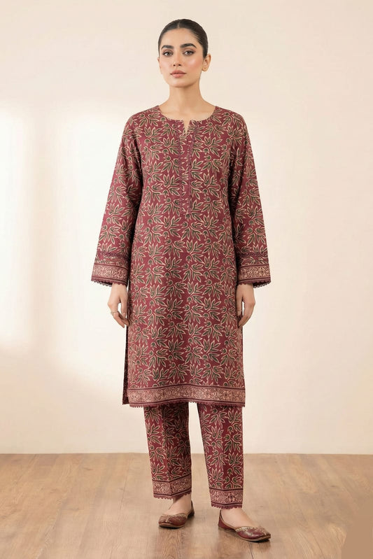Almeera Stitched Printed Lawn ST 2pc
