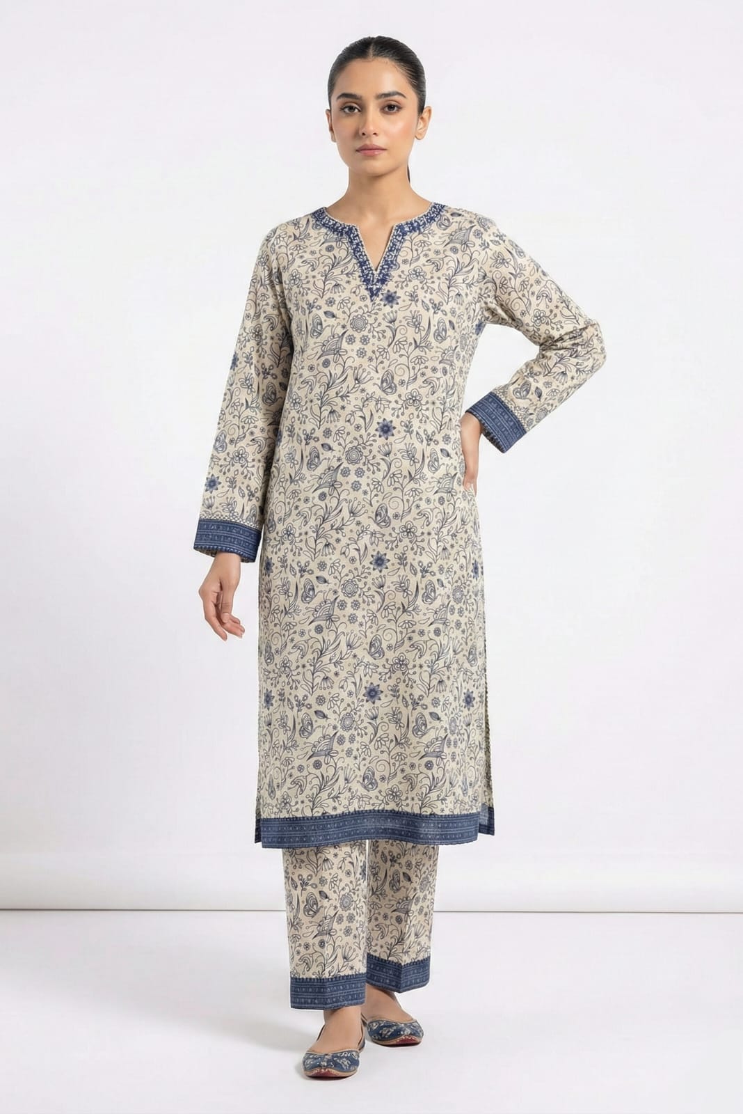 Almeera Stitched Printed Lawn ST 2pc
