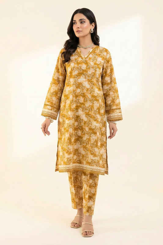 Almeera Stitched Printed Lawn ST 2pc